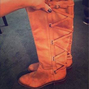 Steve Madden lace up back boots 7.5